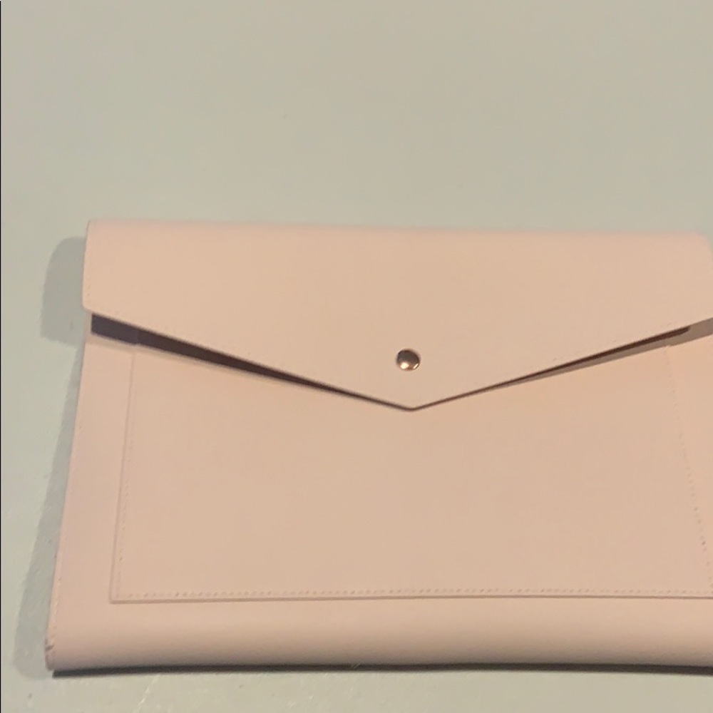 Glass ladder & co pink vegan leather portfolio
